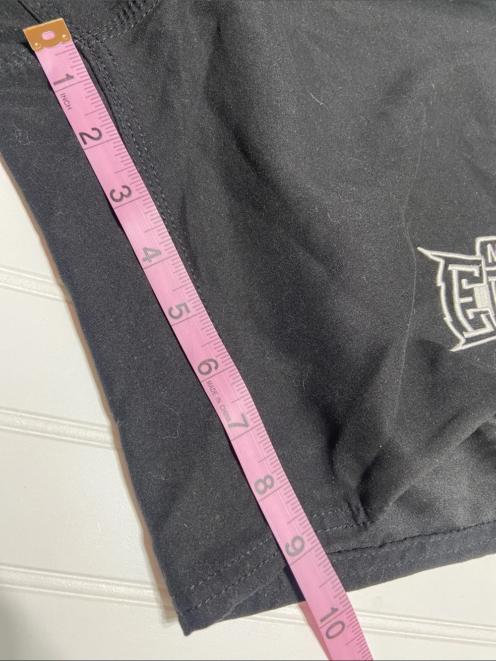 MMA Elite Men's Large Fight Shorts Black &‎ White Baggy Y2K Streetwear